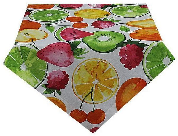 HOSSNER - HOMECOLLECTION Mitteldecke Frutta (1-tlg), Tischdecke, bedruckt 85x85 cm