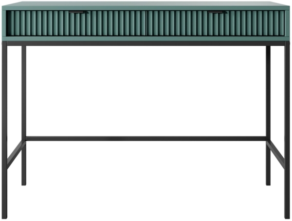 Selsey 'Vellore' Schminktisch mit Schublade, grün mit schwarzem Gestell, ca. 77 x 104 x 50 cm Bild 6