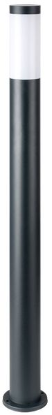 LED Stehleuchte, Edelstahl, anthrazit, H 110 cm