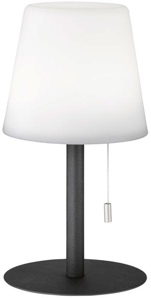 RGB LED Tischleuchte, Außen, Farbwechsel, Akku, weiß, H 29 cm