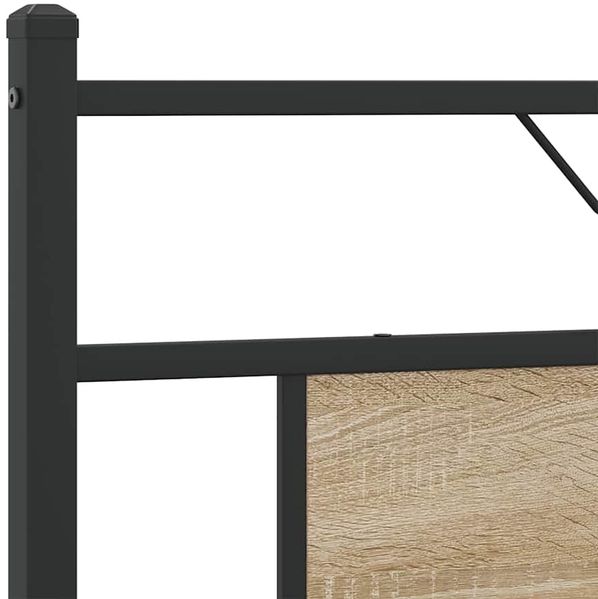 vidaXL Bettgestell ohne Matratze Sonoma-Eiche 183x203 cm Holzwerkstoff 4106796 Bild 9