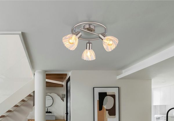 GLOBO LIGHTING Deckenstrahler ZACHERY, ohne Leuchtmittel, Spot Deckenspot Flur Schlafzimmer Wohnzimmer