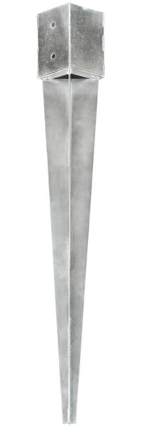 vidaXL Erdspieße 6 Stk. Silbern 12×12×89 cm Verzinkter Stahl 145426