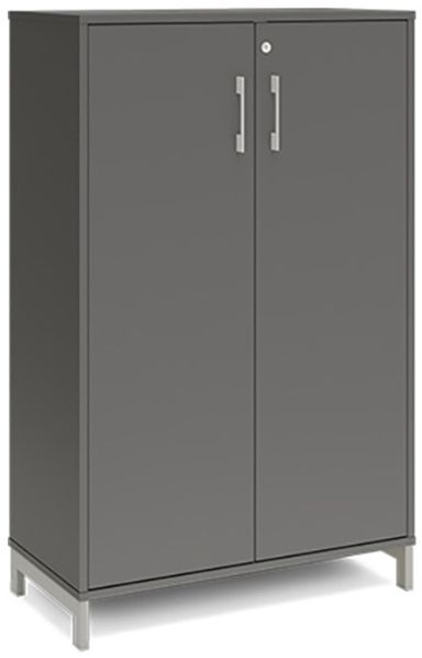 Büroschrank DNA 800 x 1275 mm Anthrazit/Weiß 3A4