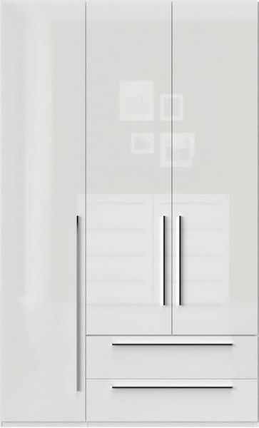 OTTO home Kleiderschrank Piano, UV lackiert, hochglänzend in beige oder weiß, FSC-zertifiziert (Made in Europe) in vielen Breiten, Höhe 224cm, mit Soft-Close Funktion, 2 Schubladen