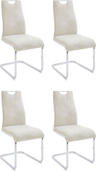 Home affaire Esszimmerstuhl Milano (Set, 4 St), (2 oder 4 Stück), Bezug in Microfaser oder Cord, Freischwinger