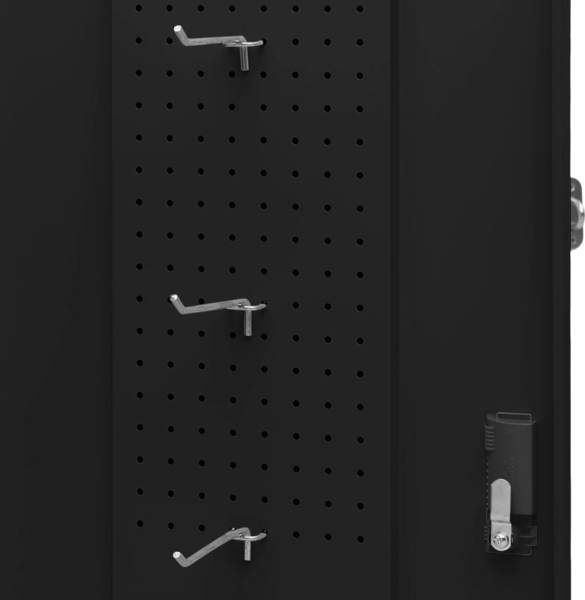 vidaXL Sattelschrank Schwarz 53x53x140 cm Stahl 339601 Bild 6