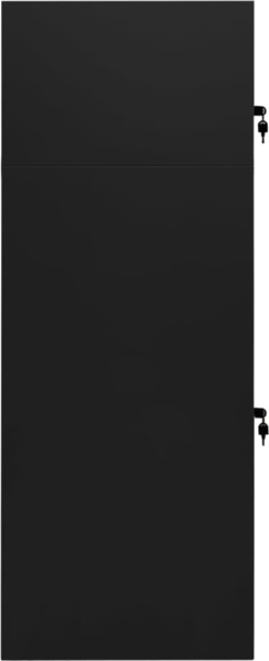 vidaXL Sattelschrank Schwarz 53x53x140 cm Stahl 339601 Bild 2