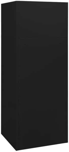 vidaXL Sattelschrank Schwarz 53x53x140 cm Stahl 339601 Bild 3