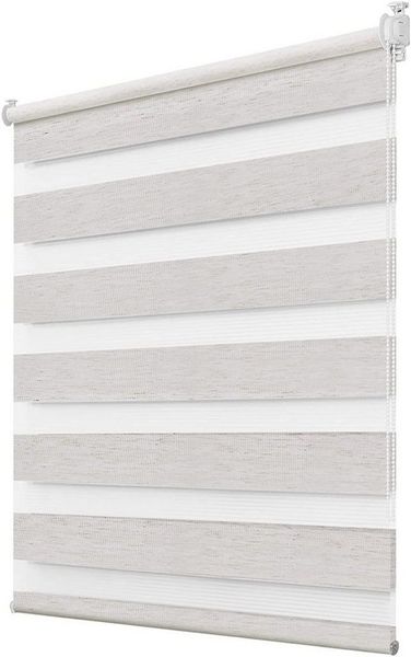 Doppelrollo Fensterrollos Ohne Bohren, Vkele, 130cm/160cm, klemmfix,klemmträger, Sonnenschutz, Lichtdurchlässig und Verdunkelnd.