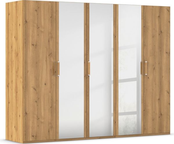 rauch Drehtürenschrank Kleiderschrank Schrank Garderobe Schlafzimmerschrank EVELYN (in 2 Höhen 197 oder 210 cm erhältlich) in elegantem Stil, viel Stauraum 3 Breiten und 2 Höhen MADE IN GERMANY