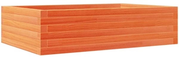 vidaXL Pflanzkübel Wachsbraun 90x60x23 cm Massivholz Kiefer 847235