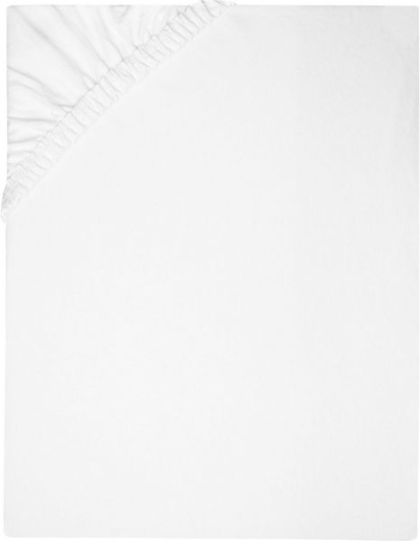 ZOLLNER Spannbettlaken, Feinjersey, Gummizug: rundum, 100 x 200 cm, 100% Baumwolle, vom Hotelwäschespezialisten
