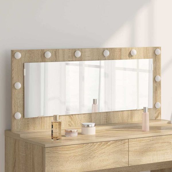 vidaXL Waschtischspiegel Rechtwinklig Sonoma-Eiche 100 x 45 x 18 cm 868327