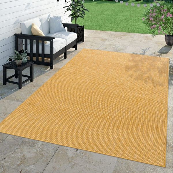 TT Home Teppich, Rechteckig, Höhe: 4 mm, Teppich Outdoor Wohnzimmer Esszimmer Balkon Wetterfest