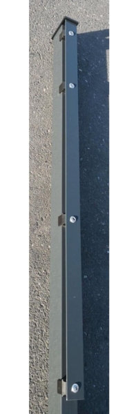 Doppelstabmattenzaun-Set / Mit Abdeckleisten / Anthrazit / 123cm hoch / 170m lang Stärke 6/5/6 Bild 4