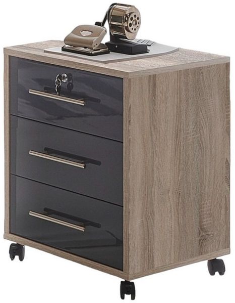moebel-dich-auf Schreibtisch OFFICE EDITION (in verschiedenen Farben, 2-St, inkl. Rollcontainer), wechselseitig montierbar Bild 2
