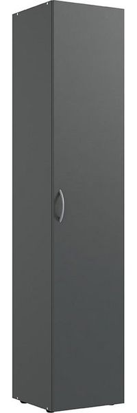 Lomadox Garderobenschrank MIAMI-43 graphit, mit Kleiderstange, ca. 30/185/54 cm