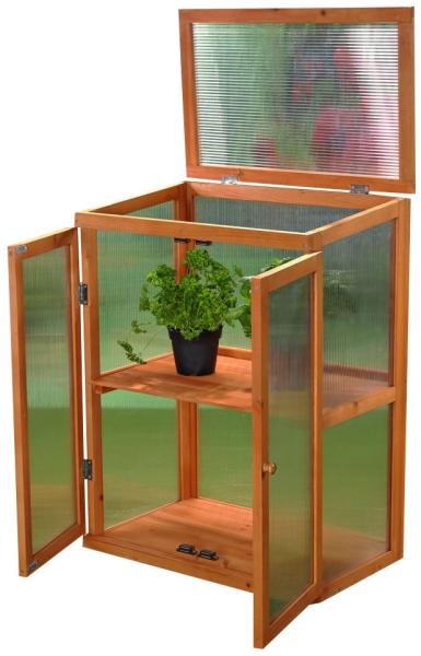 Gewächshaus mit 2 Türen Garten Balkon Schrank Treibhaus Pflanzhaus Anzuchthaus