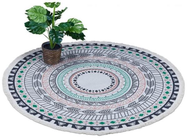 Runder Teppich mit Mandala-Design