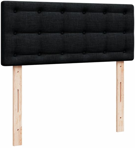vidaXL Boxspringbett mit Matratze Schwarz 120x190 cm Stoff 3288935 Bild 12