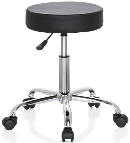 hjh OFFICE Arbeitsstuhl Arbeitshocker OPERATOR II Kunstleder, Orange Bild 11