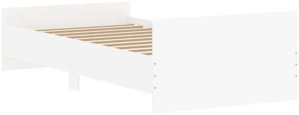 vidaXL Bettgestell Weiß 100x200 cm Holzwerkstoff 835932 Bild 7