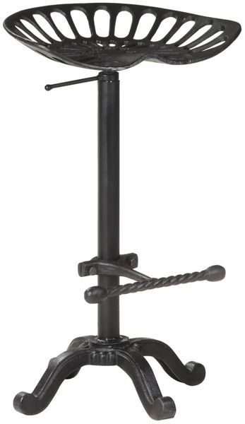 vidaXL Barhocker Schwarz Gusseisen 321044
