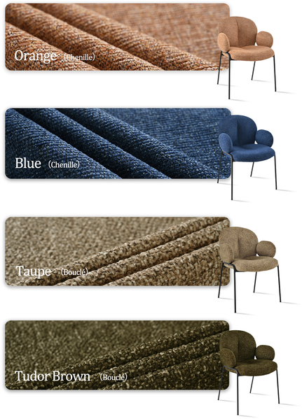 GOEURVANT 1235 Esszimmerstühle 2er-Set, Polsterstühle, Chenille - Blau Bild 10