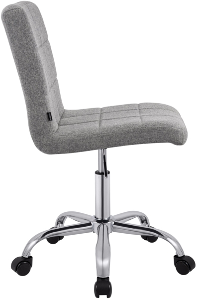 CLP Arbeitshocker Darfield höhenverstellbar und 360° drehbar bis 150 kg belastbar,grau Stoff Bild 5