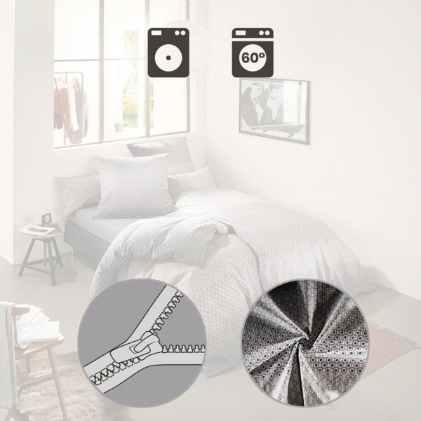 REDBEST Bettwäsche Bettwäsche, Seersucker, 2 teilig, Steifen Bild 3