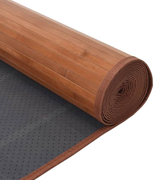 vidaXL Teppich Rechteckig Braun 70x300 cm Bambus 376878 Bild 5