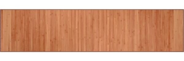 vidaXL Teppich Rechteckig Braun 70x300 cm Bambus 376878 Bild 2
