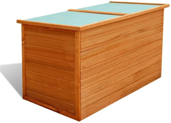 vidaXL Garten-Aufbewahrungsbox 126x72x72 cm Holz 42702