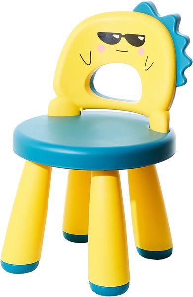 Kinder Schreibtischstuhl Aus Kunststoff - Kinderhocker - Kinderstuhl Plastik - Geeignet Für 2 Bis 6 Jahren - Leicht Zu Reinigen - Ergonomische Sitzfläche - Dinosaurier-design - Kinder Gartenstuhl
