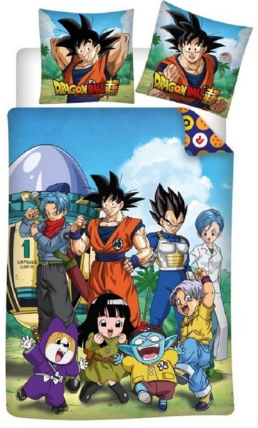 Dragon Ball Bettwäsche-Set – 1x Deckenbezug 140x200 & 1x Kissenbezug 65x65 cm für Kinder