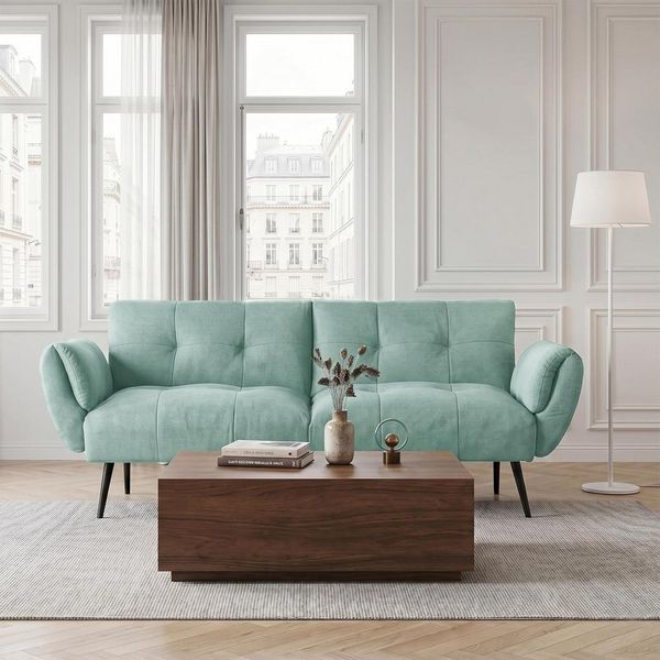 Jiexi 3-Sitzer Sofa Mit Schlaffunktion, Klappsofa Sofa 3 Sitzer, Geeignet Wohnzimmer