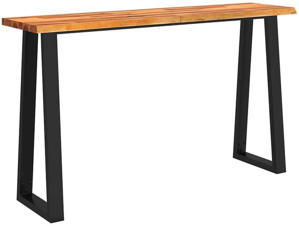 Konsolentisch, Beistelltisch, Konsole Baumkante 140x40x80 cm Massivholz Akazie
