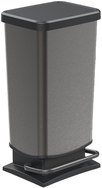 Rotho 'Paso' Treteimer, Kunststoff, 40 Liter, Graphit