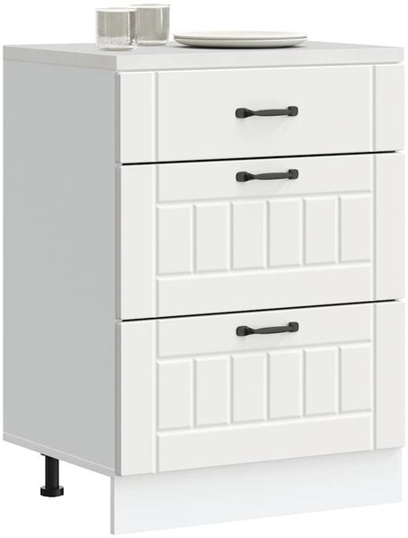 vidaXL Küchen-Unterschrank Lucca Weiß Holzwerkstoff 854269