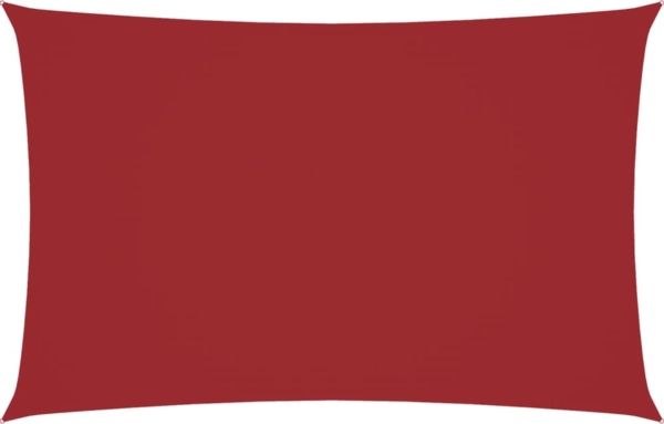 vidaXL Sonnensegel Oxford-Gewebe Rechteckig 5x8 m Rot 135661
