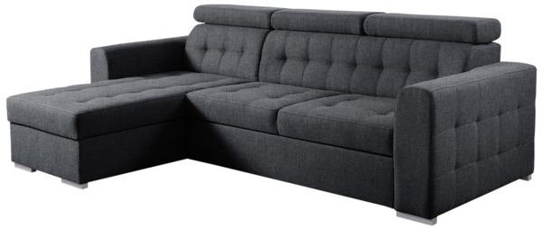 Ecksofa Zara (Farbe: Kronos 22, Seite: Links)