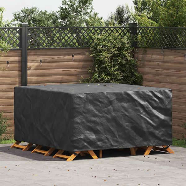 vidaXL Möbelbezug Uni Schwarz 180 x 190 x 85 cm 420D 4105745