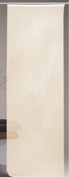 Arsvita Schiebegardine Desiré, Klettband (1 St), transparent, Flächenvorhang 60x245 cm (B x H), inkl. Beschwerungsstange