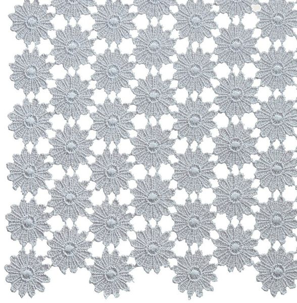 matches21 HOME & HOBBY Tischdecke Tischläufer Vollspitze nostalgische Blumen grau 40x90 cm (1-tlg)