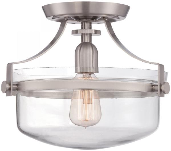 Deckenleuchte, Glas Metall, BxL 33x33 cm