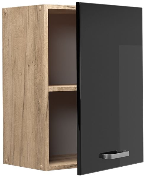 Hängeschrank R-Line Schwarz Hochglanz 45 cm Vicco Bild 4