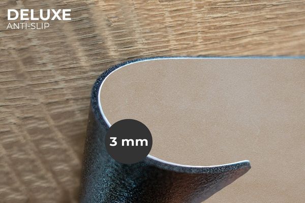 MuchoWow Platzset Leder - Druck - Lederoptik/print - Beige, (6-St), Platzsets, Tischset, Abwaschbar, Tischsets, Platzdeckchen