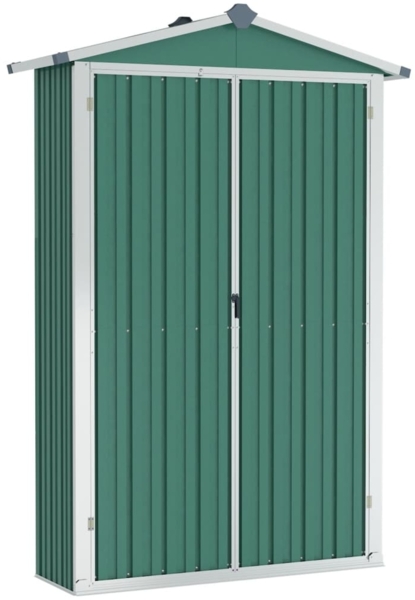vidaXL Gerätehaus Grün 116x45x175 cm Verzinkter Stahl 46301