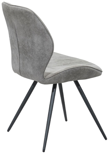 Stuhl Marbella / Memphis S02, Mikrofaser, Grau, 51 x 87 x 55 cm Bild 3